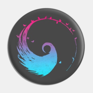 Tai Chi Yin Yang Swirl Pin