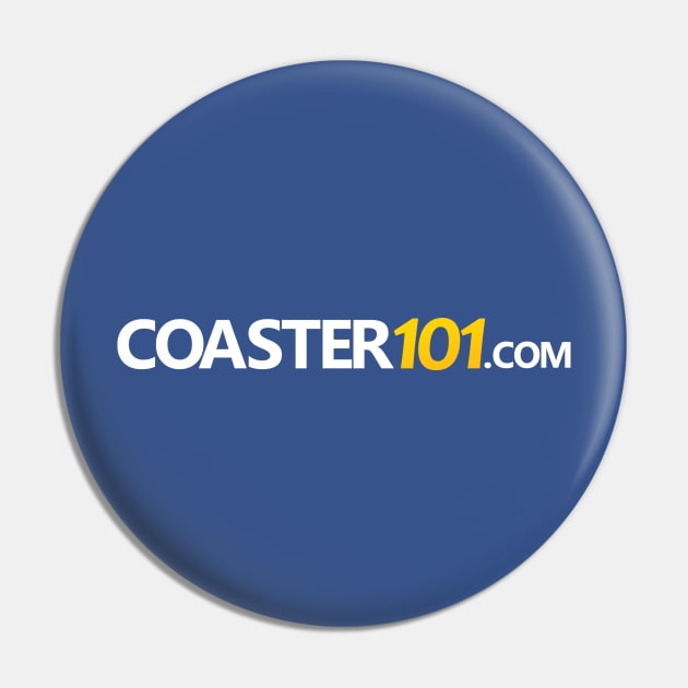 Coaster101.com Text Logo Pin by Coaster101