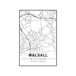 Walsall Light City Map T-Shirt