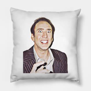 Crazy Nic Cage Pillow