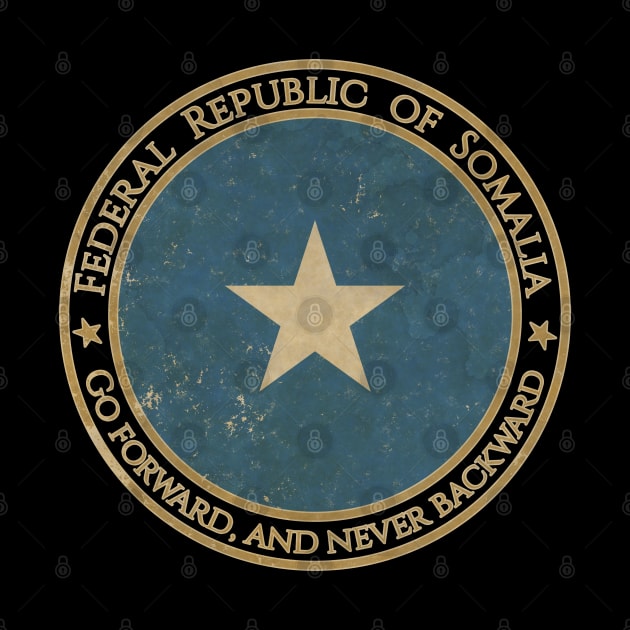 Vintage Federal Republic of Somalia Africa African Flag by DragonXX