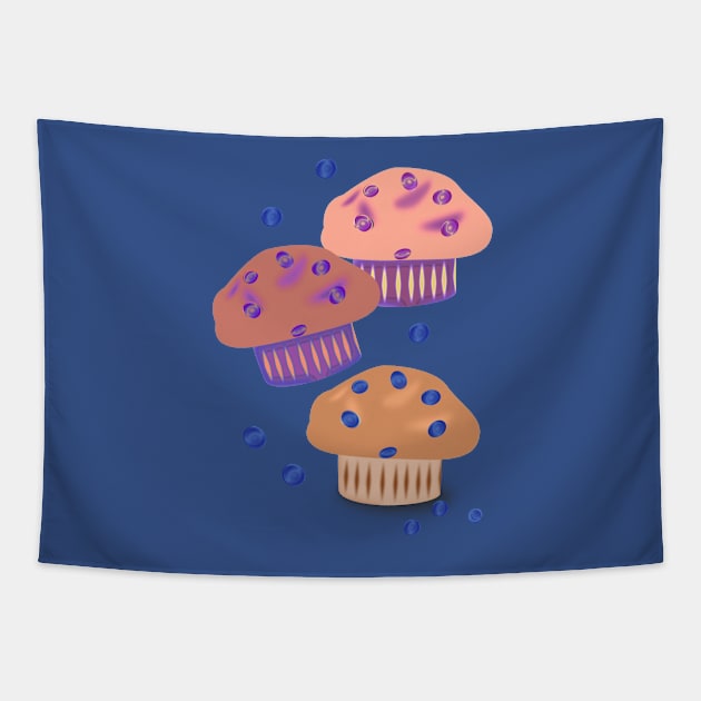 Muffins and Coffee Tapestry by RoxanneG