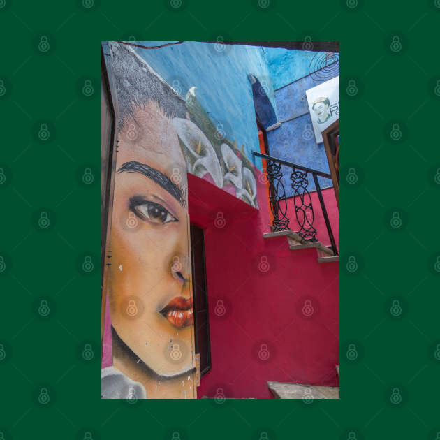 Mexico. Guanajuato. Graffiti of Frida. by vadim19