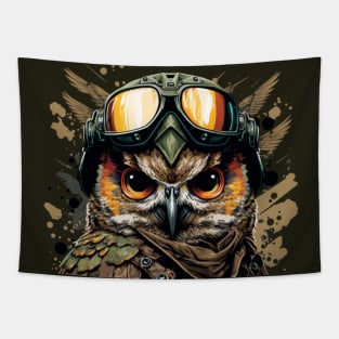 military owl Tapestry