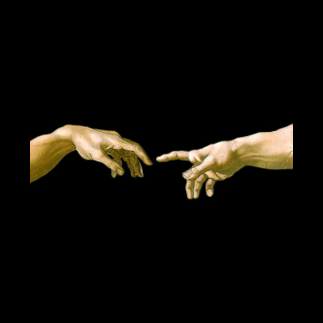 Touch Of God The Creation Of Adam Close Up Michelangelo 1510