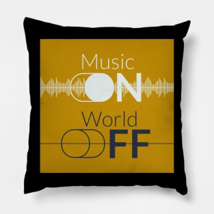 Music on Yellow Pillow