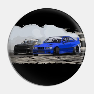 E36 CSL M3 LW LZ blue PAUL WALKER MOTORSPORT DTM drift car Pin