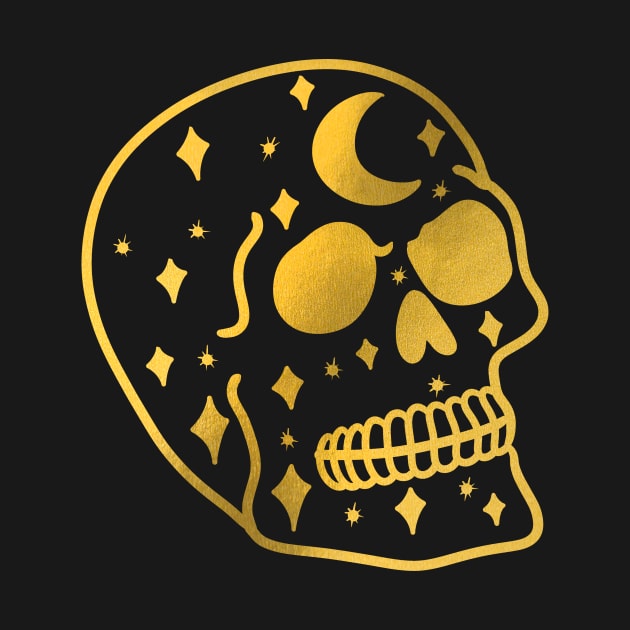 skull foil by absolemstudio