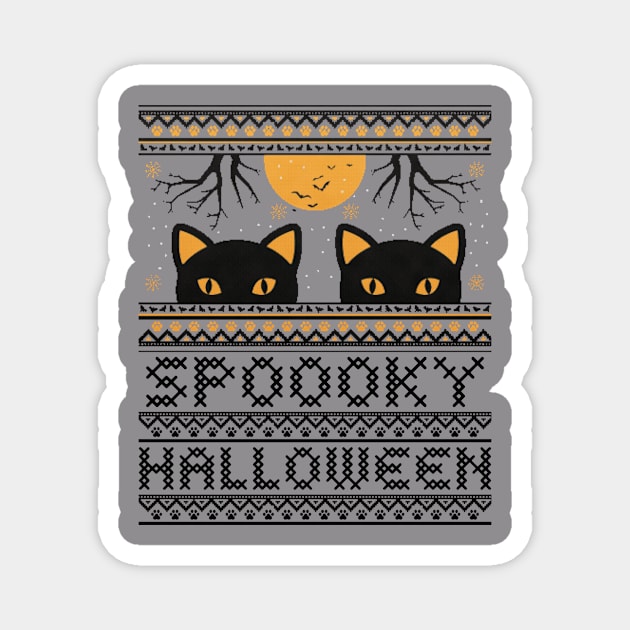 Spooky Halloween Magnet by Biddie Gander Designs