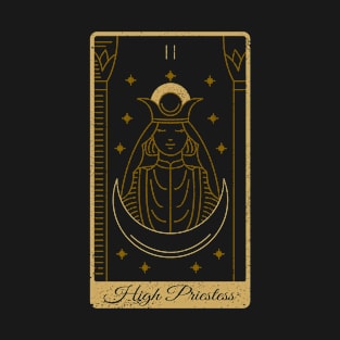 Tarot Card - High Priestess - Occult Gothic Halloween T-Shirt