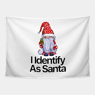 I Identify As Santa Funny Christmas Pajamas For Dad X Mas Tapestry