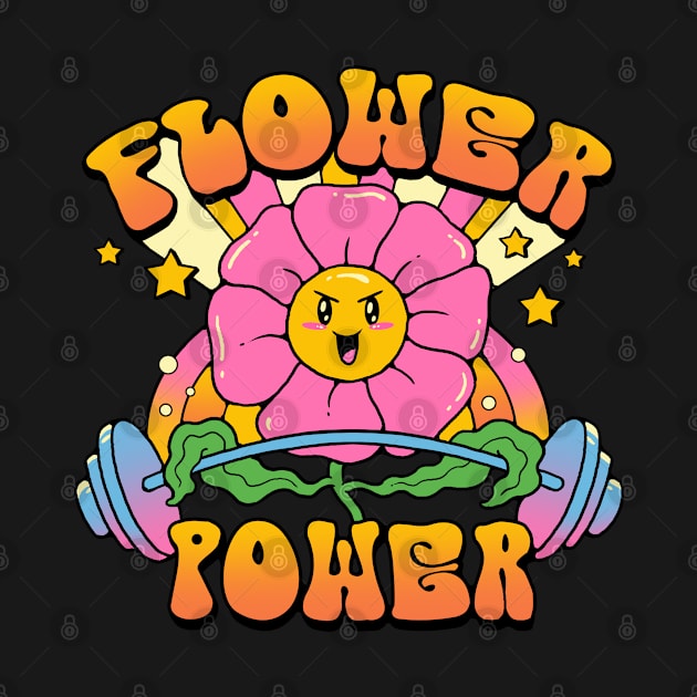 Flower Power Back Print by Vincent Trinidad Art