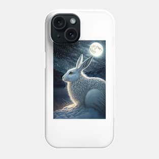 white hare 4 Phone Case