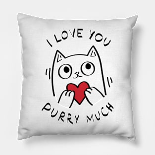 I Love you purry much Pillow