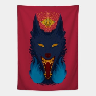 Eyes and Fangs Tapestry