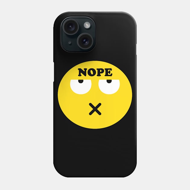 Nope Emoji Face Phone Case by Stay Studio