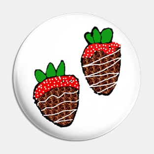 Chocolate Strawberries Pin