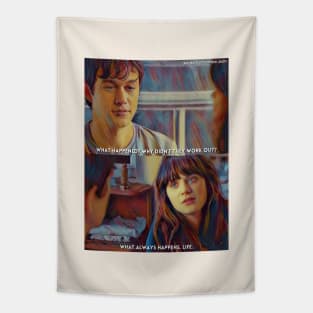 Life Happens | 500 Days Of Summer (2009) Movie Digital Fan Art Tapestry