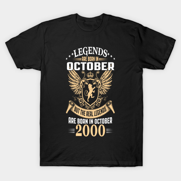 Legends Are Born In October 20 Legends Are Born In October 20 T Shirt Teepublic