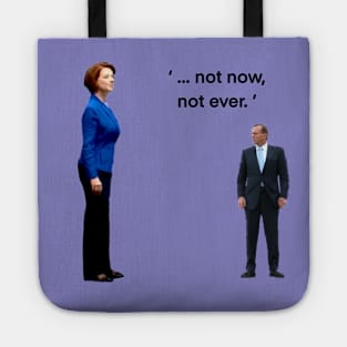 not now, not ever! Tote