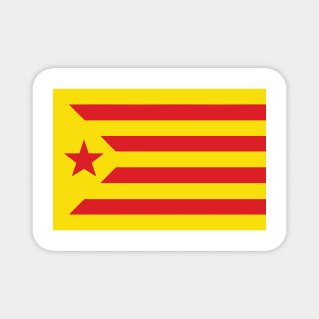 Estelada Vermella Magnet by Wickedcartoons