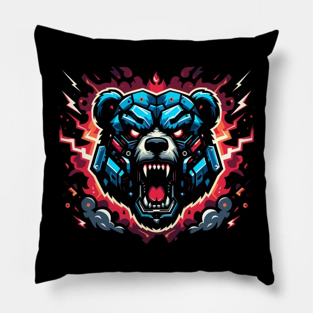 Bear is here Pillow by rollout578