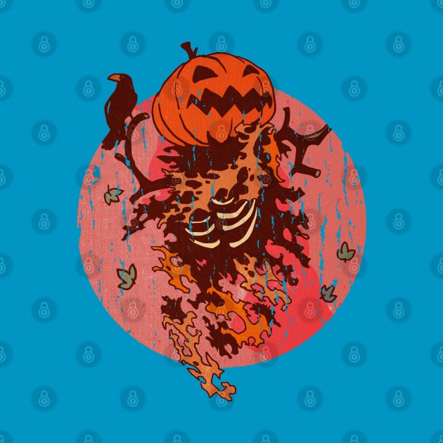 Halloween Jack O' Lantern With Crow by M n' Emz Studio