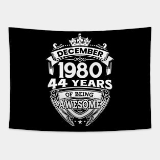 December 1980 44 Years Of Being Awesome Limited Edition Birthday Tapestry