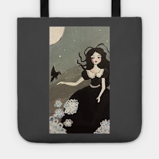 Girl with Raven Tote