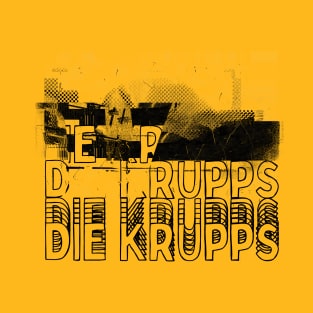 Die Krupps / Original Glitch Style Fan Art Design T-Shirt