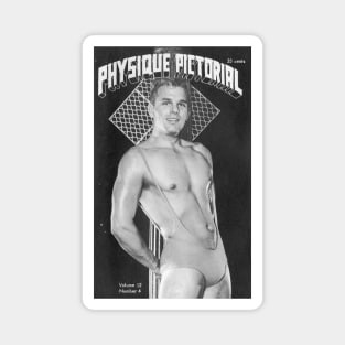 PHYSIQUE PICTORIAL - Vintage Physique Muscle Male Model Magazine Cover Magnet