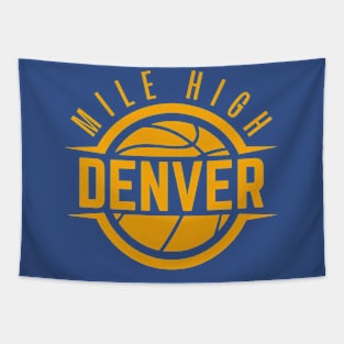Mile High Denver Nuggets Basketball Team Tapestry