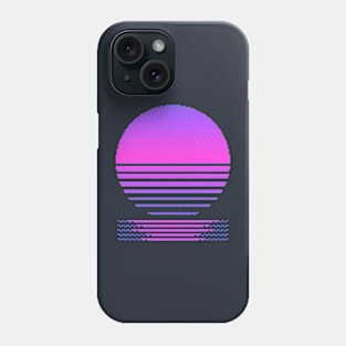 Pixelated Retro Sunset Phone Case