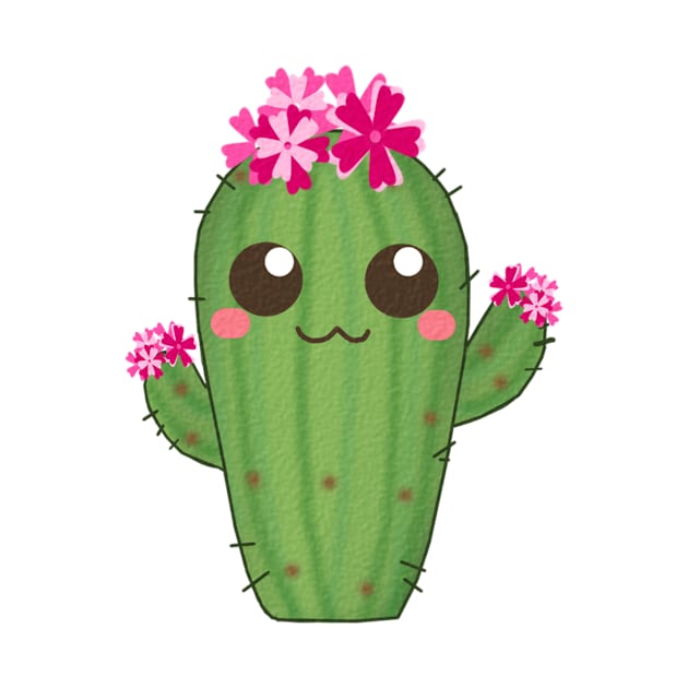 Kawaii Cute Cactus Plant by Funtimeisparty