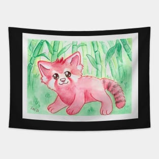 Cute red panda Tapestry