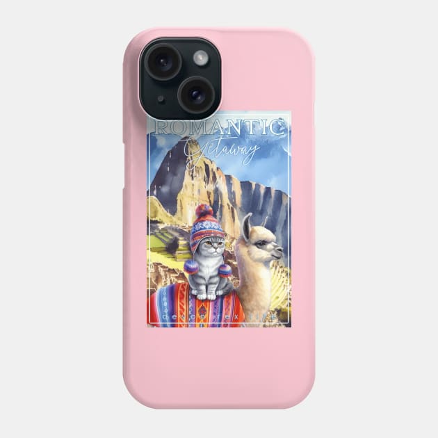 Romantic Andes Getaway Cat Devon Rex Life 3ED Phone Case by catsloveart