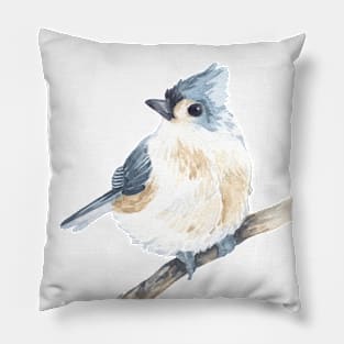 Blue Titmouse Pillow