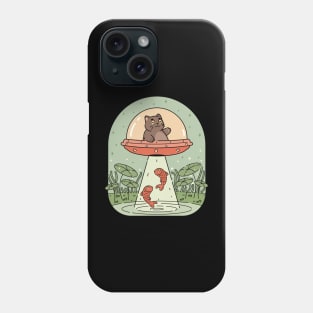 The Purrfect Alien Cat | Green Phone Case