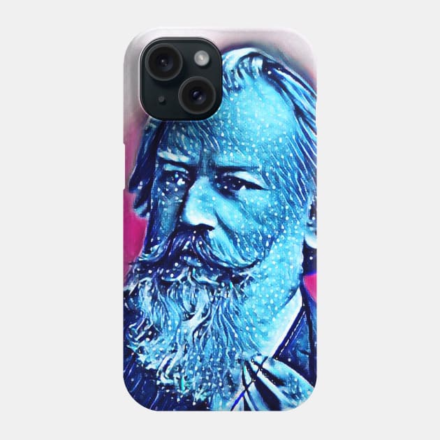 Johannes Brahms Portrait | Johannes Brahms Artwork 5 Phone Case by JustLit