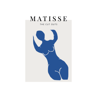 Matisse the blue woman scandivian art print T-Shirt