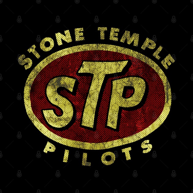 Stone Temple Pilots- Retro Halftone-Vintage Style by Mr.FansArt
