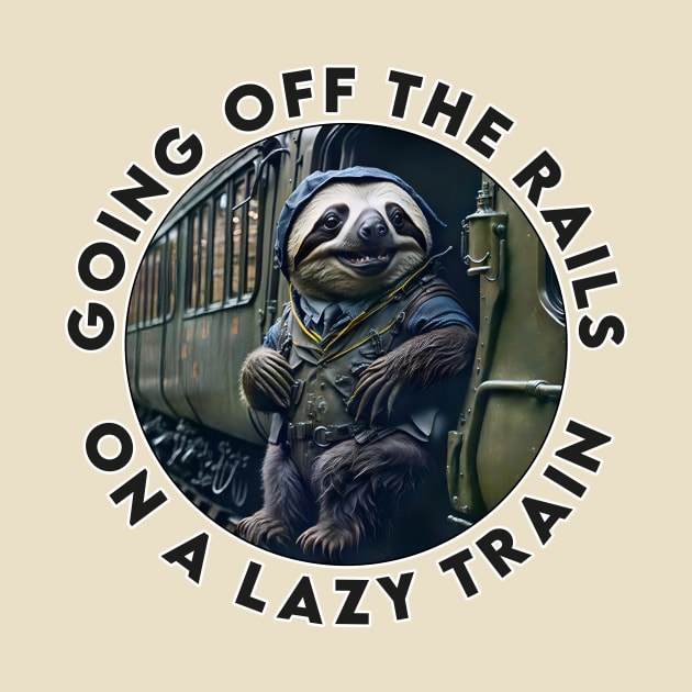 Sloth Train Lazy Engineer by DigiDreams