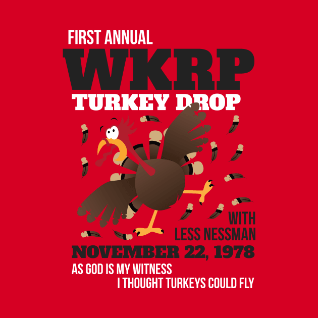 WKRP Thanksgiving Turkey Drop Thanksgiving Turkey Dinner Gift by artbyabbygale