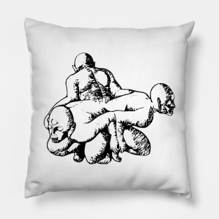 Creepy sculpture Pillow