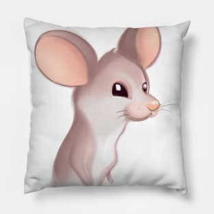 Cute Mouse Drawing Pillow