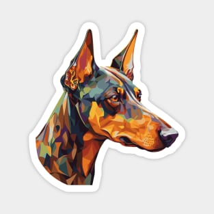 Doberman Pinscher Dog Art Magnet