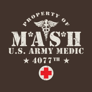 MASH 4077 Vintage Logo T-Shirt