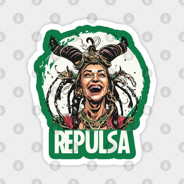 Repulsa, united alliance of evil fan art Magnet by Teessential