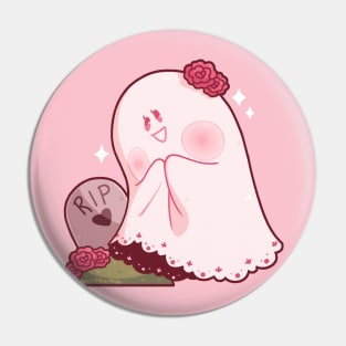 lace ghost Pin