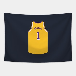 D'Angelo Russell Jersey Gold Qiangy Tapestry